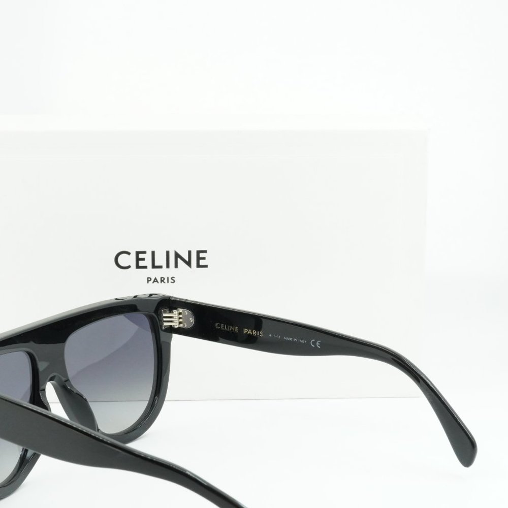 NEW CELINE CL4001IN 01D BLACK GREY POLARIZED SUNGLASSES - Picture 5 of 8